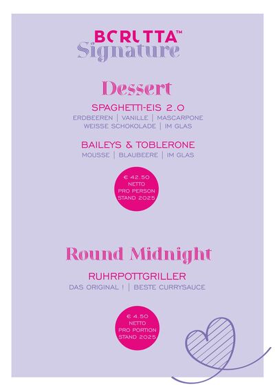 Borutta™ Signature - Dessert | Round Midnight